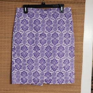 J. CREW NO. 2 Pencil skirt paisley print